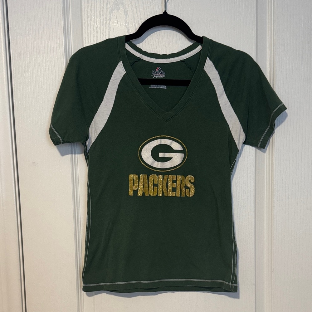 Women's Green Packers Short Sleeve Tee